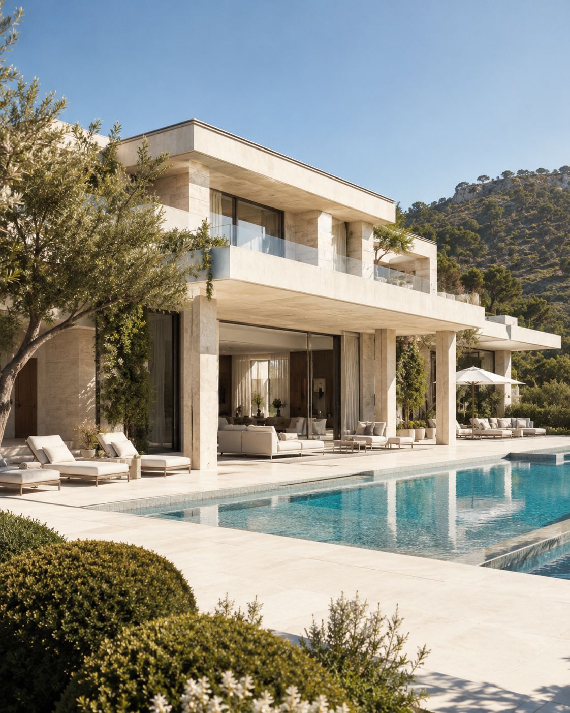 A private villa with pool, the reward of growth done right
